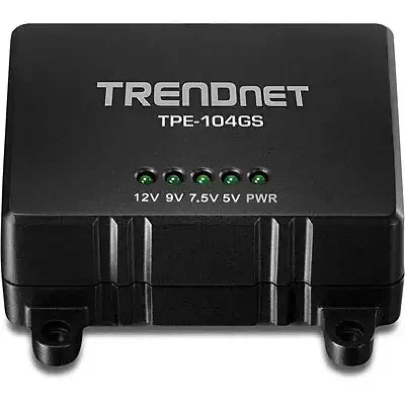 Splitter di rete Trendnet TPE-104GS nero Power over Ethernet PoE