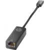 Adattatore HP da USB-C a RJ45, USB Type-C, RJ-45, connettore maschio, nero, business, Windows 10, Windows 7, Windows 8, Windows 8.1