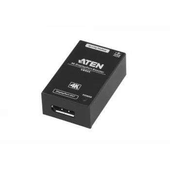 Ripetitore AV ATEN 4K Display Port Booster VB905-AT-G — 4K (4096×2160), con cavo, portata 20 m, 5 V/2,6 A, nero