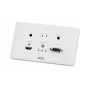 Trasmettitore HDMI e VGA HDBaseT ATEN con placca a parete EU / PoH (4K@100m) (HDBaseT Class A)