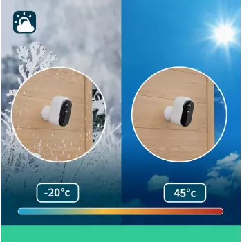 Telecamera IP di sorveglianza Arlo Essential 2K 2560 x 1440 wireless per interni ed esterni