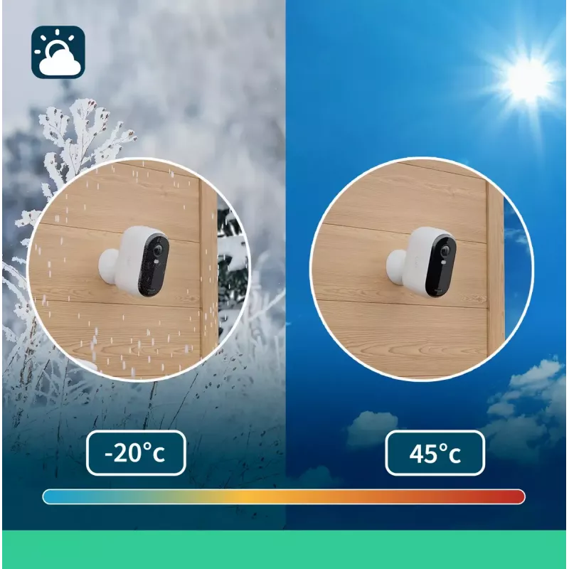 Telecamera IP di sorveglianza Arlo Essential 2K 2560 x 1440 wireless per interni ed esterni
