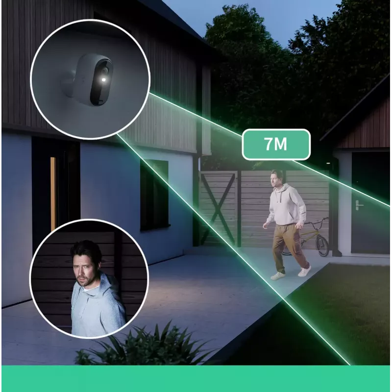 Telecamera IP di sorveglianza Arlo Essential 2K 2560 x 1440 wireless per interni ed esterni