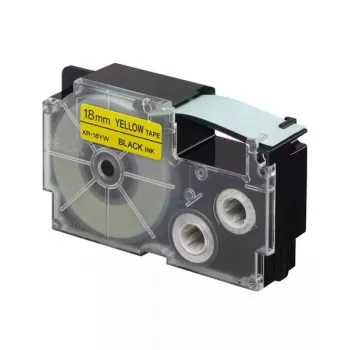 Nastro per etichettatrice Casio XR-18YW1 nero su giallo