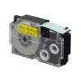 Nastro per etichettatrice Casio XR-18YW1 nero su giallo