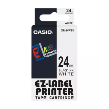 Nastro per etichettatrice Casio XR-24WE1 nero su bianco