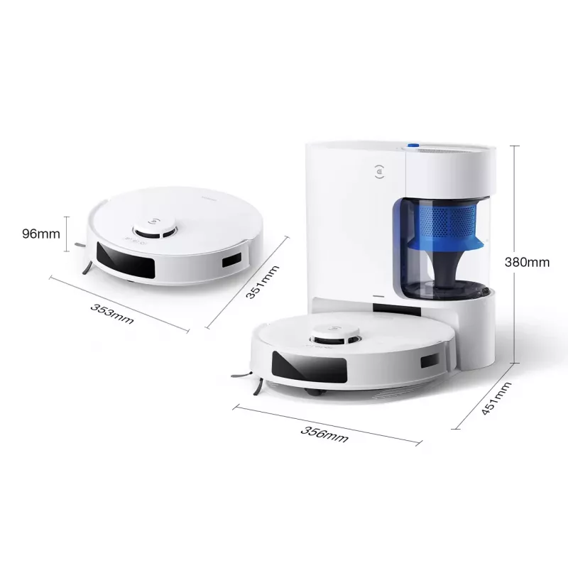 Robot aspirapolvere Ecovacs Deebot N20e PLUS bianco — 2 in 1 aspira e lava