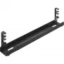 InLine canalina portacavi universale a 3 stadi (80/100/120 cm) per montaggio sottotavolo, nero