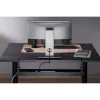 InLine canalina portacavi universale a 3 stadi (80/100/120 cm) per montaggio sottotavolo, nero