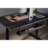 InLine canalina portacavi universale a 3 stadi (80/100/120 cm) per montaggio sottotavolo, nero