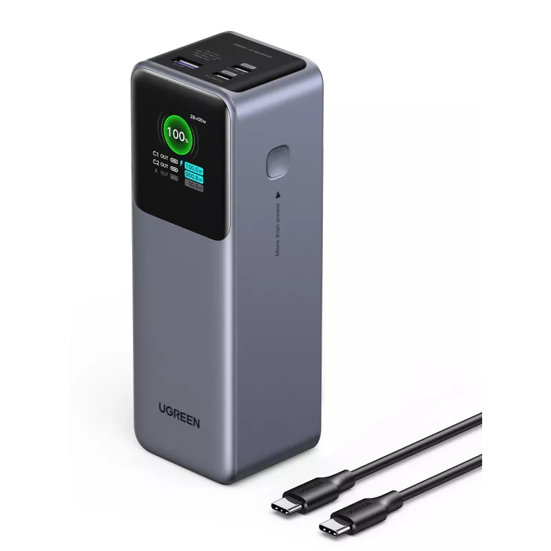 Ugreen 25000mAh 200W ricarica rapida powerbank grigio
