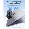 Ugreen 25000mAh 200W ricarica rapida powerbank grigio