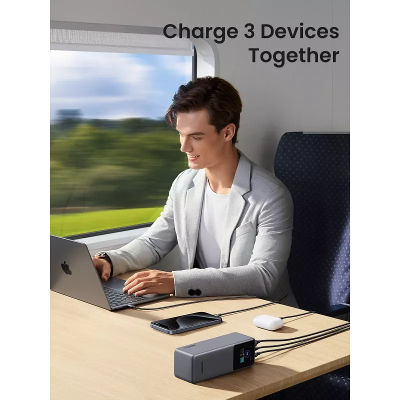 Ugreen 25000mAh 200W ricarica rapida powerbank grigio