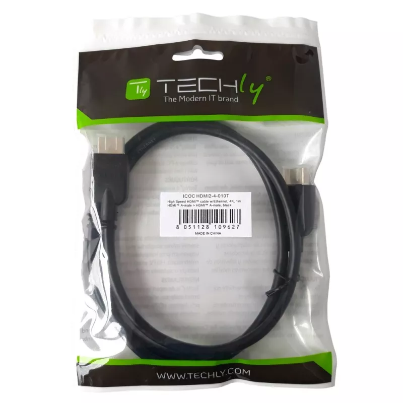 Techly ICOC HDMI2-4-050T cavo HDMI 5 m HDMI tipo A (standard) nero