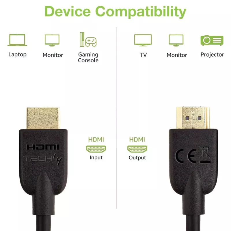 Techly ICOC HDMI2-4-050T cavo HDMI 5 m HDMI tipo A (standard) nero