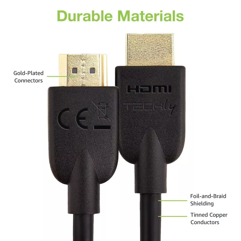 Techly ICOC HDMI2-4-050T cavo HDMI 5 m HDMI tipo A (standard) nero