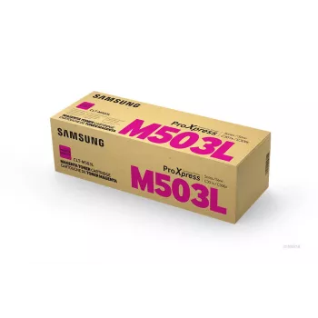 Cartuccia toner Samsung CLT‑M503L magenta, originale, 1 pezzo, stampa laser, autonomia 5000 pagine