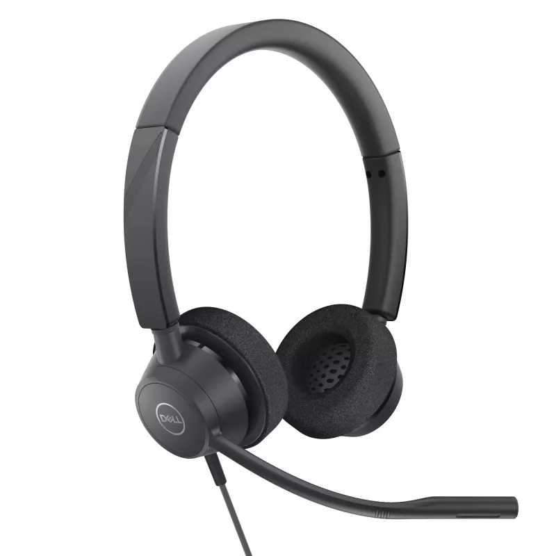 DELL Pro Stereo Headset - WH3022, con filo, ufficio/call center, 96 g, cuffie, nero