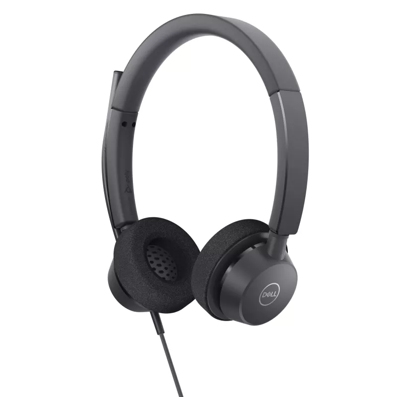 DELL Pro Stereo Headset - WH3022, con filo, ufficio/call center, 96 g, cuffie, nero