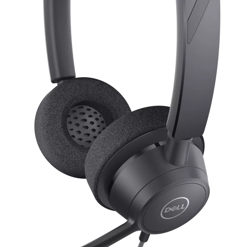 DELL Pro Stereo Headset - WH3022, con filo, ufficio/call center, 96 g, cuffie, nero