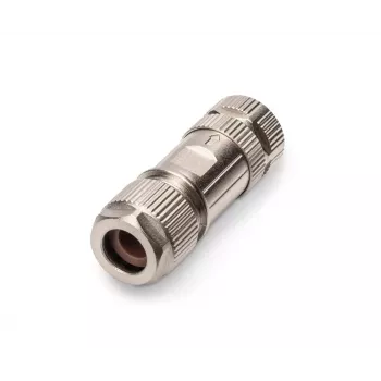 Digitus CAT 6A connettore maschio M12 Jack X-coded IP67 argento piatto