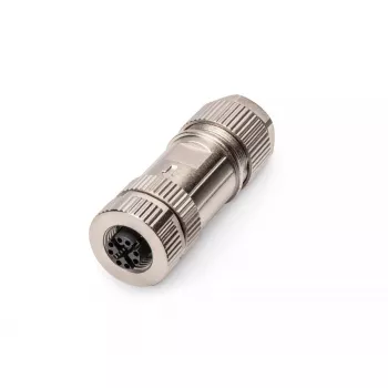 Digitus CAT 6A connettore maschio M12 Jack X-coded IP67 argento piatto