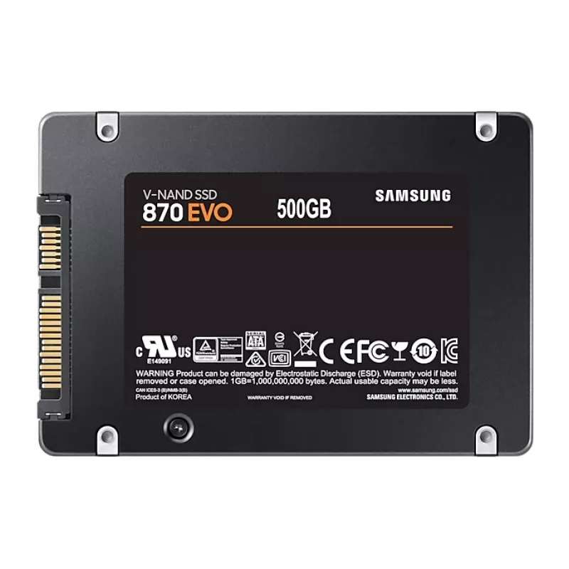 Samsung 870 EVO 500 GB 2,5 inch Serial ATA III V-NAND MLC