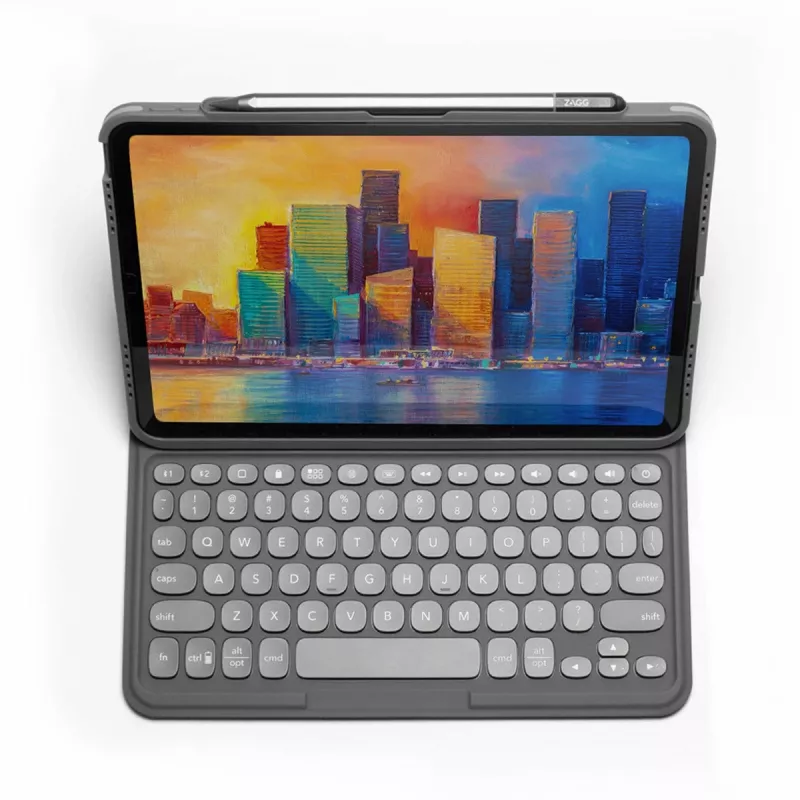 ZAGG Pro Keys Tastiera per Apple iPad Pro 11 (M4/M5), Charcoal, layout UK