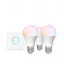 Kit illuminazione smart Philips Hue White and Colour Ambience Essential – 3 lampadine smart E27, 806 lm, 8 W, Bluetooth/Zigbee