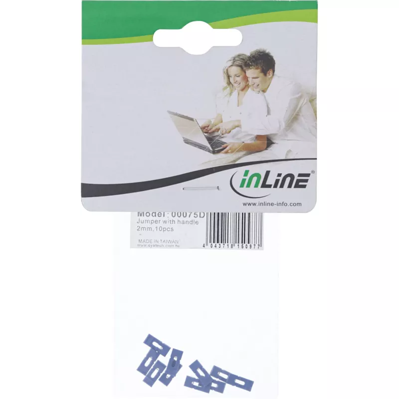 InLine Jumper con linguetta, 10 pezzi, per schede madri e schede di interfaccia PC/server vintage