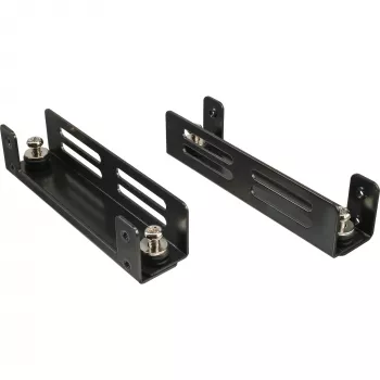 Disaccoppiatore per disco fisso InLine, antivibrazione, da 5,25 pollici a 3,5 pollici, nero