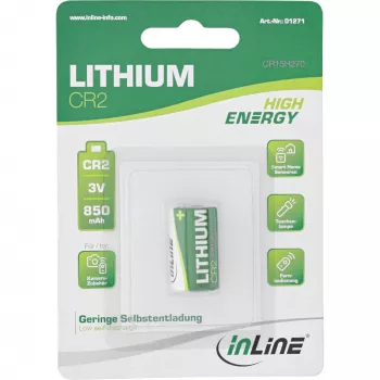 InLine 1271 Batteria domestica monouso CR2 Litio