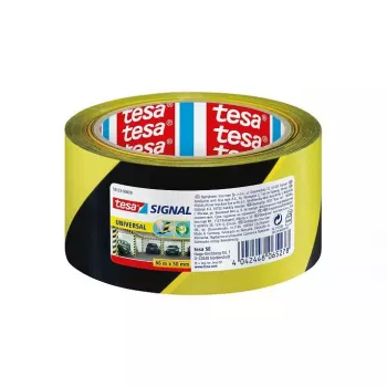 Nastro segnaletico TESA 58133 nero giallo 66 m