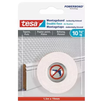 Nastro da montaggio TESA 77742-00000 1,5 m bianco 19 mm
