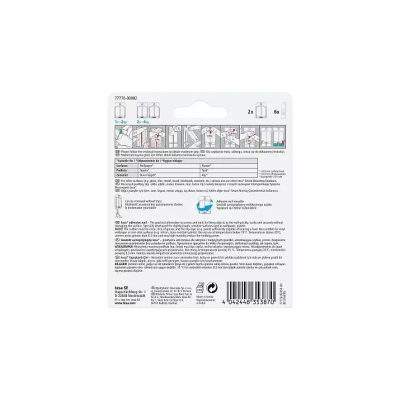Gancio multiuso TESA Adhesive Nail 77776-00000-00