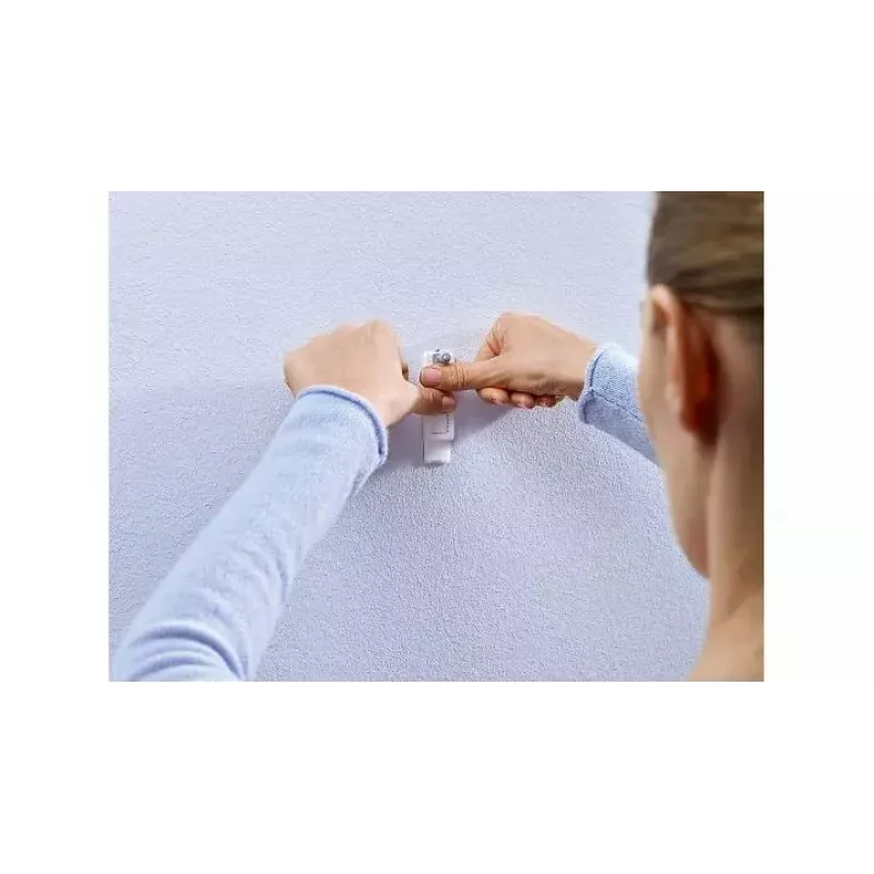 Gancio universale TESA 77775 per esterni bianco 2 pezzi