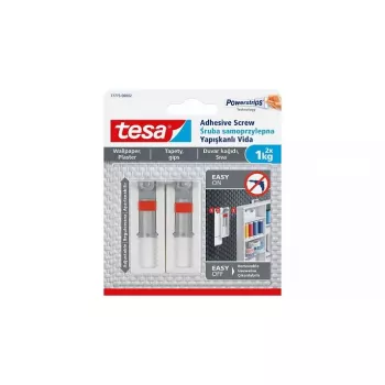 Gancio universale TESA 77775 per esterni bianco 2 pezzi