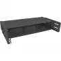 InLine rack pieghevole 19 pollici, 2HE, profondità 24–40 cm, con copertura, nero