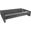 InLine rack pieghevole 19 pollici, 2HE, profondità 24–40 cm, con copertura, nero