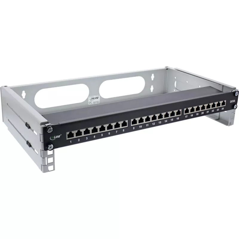 InLine rack pieghevole 19 pollici, 2HE, profondità 24-40cm, grigio