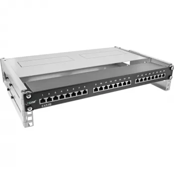 InLine rack pieghevole 19 pollici, 2HE, profondità 24–40 cm, con copertura, grigio