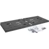 InLine rack pieghevole 19 pollici, 4U, profondità 24-40 cm, nero