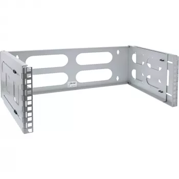 Rack per montaggio a parete InLine 19 pollici 4HE profondità 24–40 cm grigio