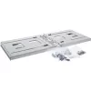 Rack per montaggio a parete InLine 19 pollici 4HE profondità 24–40 cm grigio