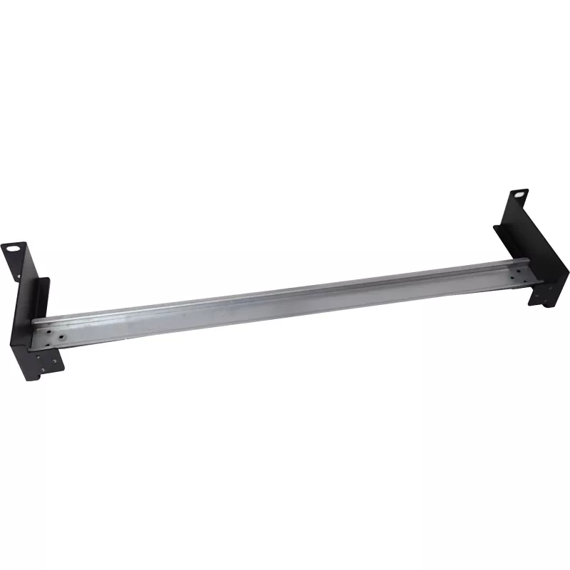 Pannello per guida DIN InLine 19106C 1U orizzontale verticale acciaio nero grigio