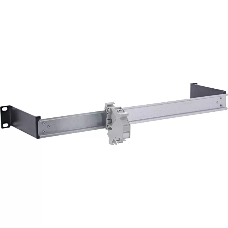Pannello per guida DIN InLine 19106C 1U orizzontale verticale acciaio nero grigio