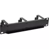 InLine pannello di gestione cavi 10 pollici, 3 supporti, RAL 9005, nero