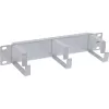 InLine pannello di gestione cavi 10 pollici, 3 supporti, RAL 7035 grigio