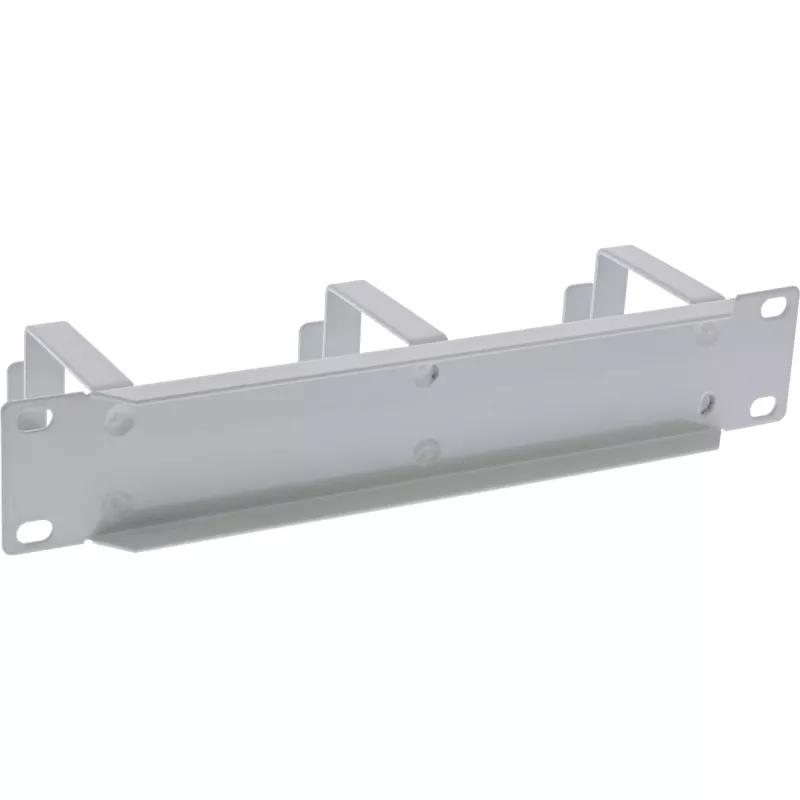 InLine pannello di gestione cavi 10 pollici, 3 supporti, RAL 7035 grigio