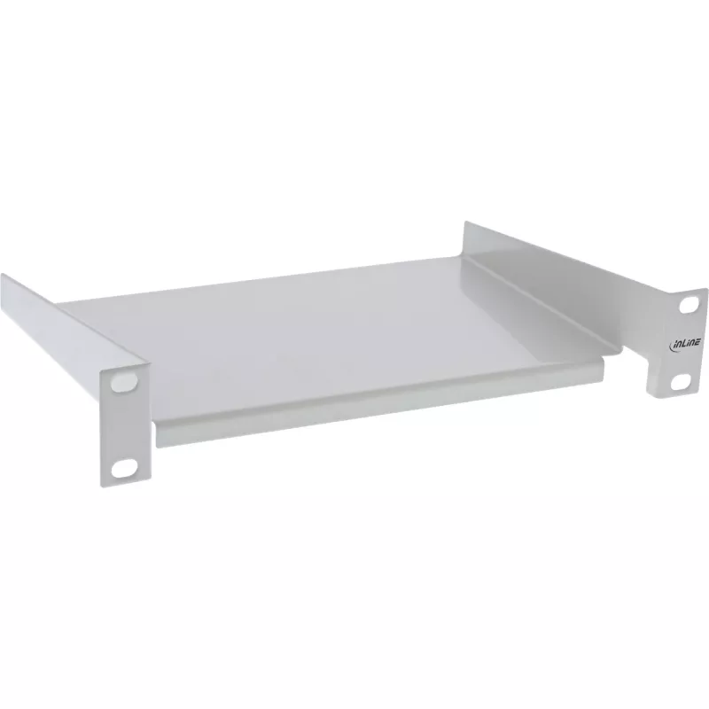 InLine ripiano 10 pollici, 160 mm, 10 kg, 1 HE, RAL 7035 grigio